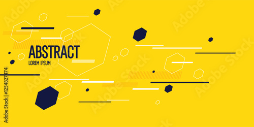 Composition with geometric shapes. Abstract background for design. A template for advertising in a modern style. Stylish illustration for the poster. Trendy stylish graphics.