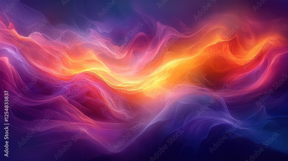 Fototapeta premium Abstract Colorful Flowing Design