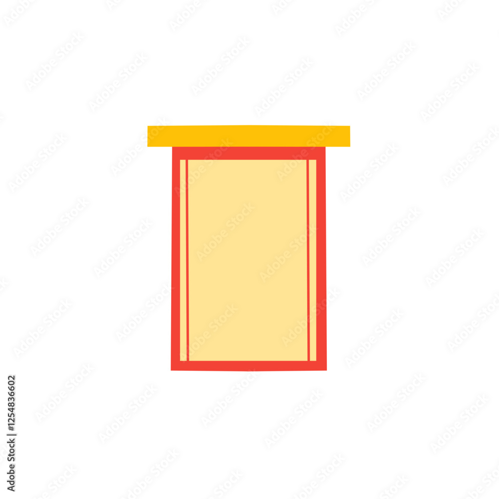 chinese paper roll vector