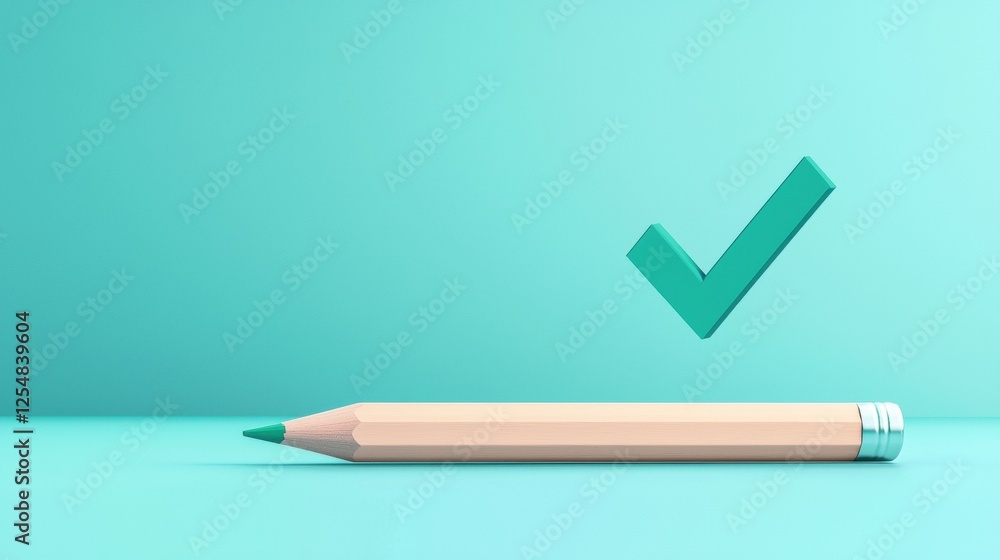Pencil with Checkmark A vibrant image of a pencil next to a bold green checkmark, representing completed tasks and efficiency. Pencil with Checkmark A vibrant image of a pencil next to a bold green checkmark, representing completed tasks and efficiency.