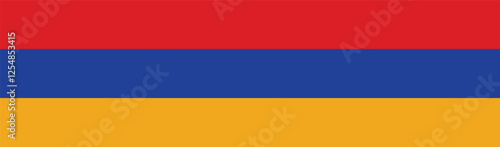 Flag of Armenia. Armenia flag official colors and proportion digital vector illustration