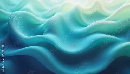 Wallpaper Mural Abstract soft wave texture, turquoise, perfect for calming backgrounds and design Torontodigital.ca