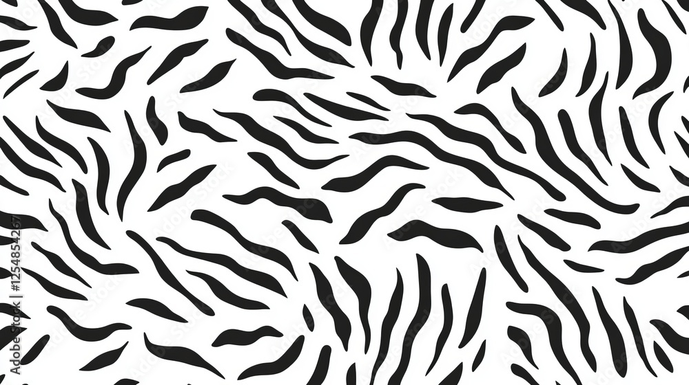 Abstract Black Irregular Stripe Pattern on White Background Seamless Graphic Design Artwork Abstract Black Irregular Stripe Pattern on White Background Seamless Graphic Design Artwork