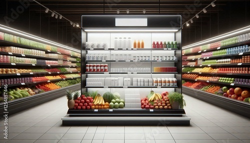 3D PDV wobbler for points of sale and promotion on shelves. Ideal for catalogs, informational and advertising material and media.3d illustration.	