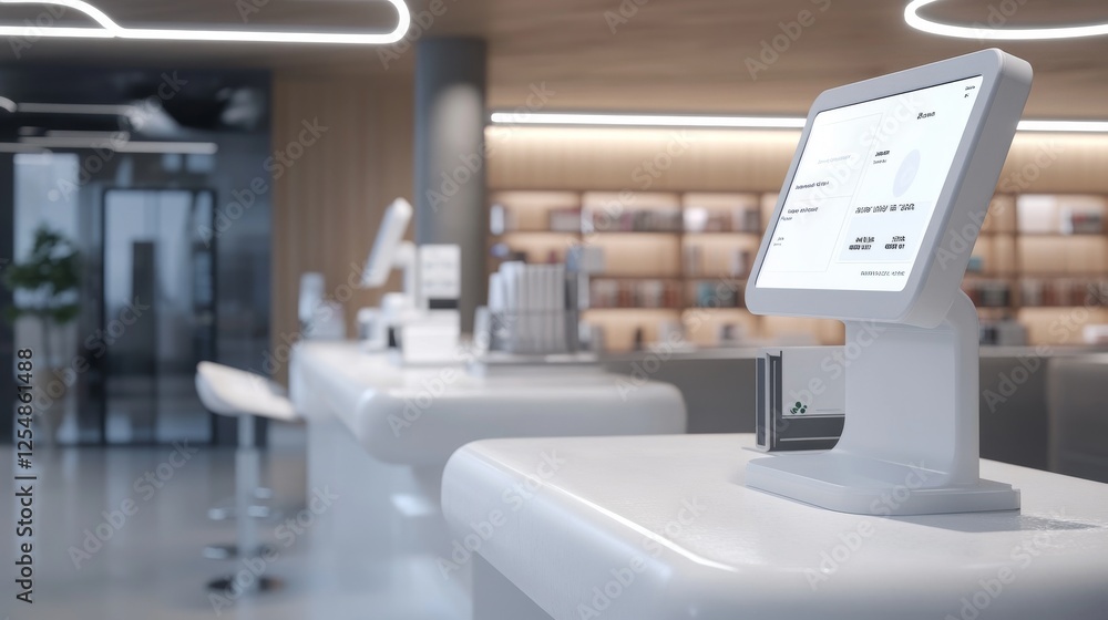 contemporary biometric payment system, face scanning interface design, white electronic terminal mount, tech retail interior, professional lighting setup, minimalist commercial environment, sharp contemporary biometric payment system, face scanning interface design, white electronic terminal mount, tech retail interior, professional lighting setup, minimalist commercial environment, sharp