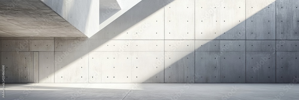 Fototapeta premium Concrete texture creates a minimalist backdrop for modern architecture and design aesthetics in an interior space. Generative AI