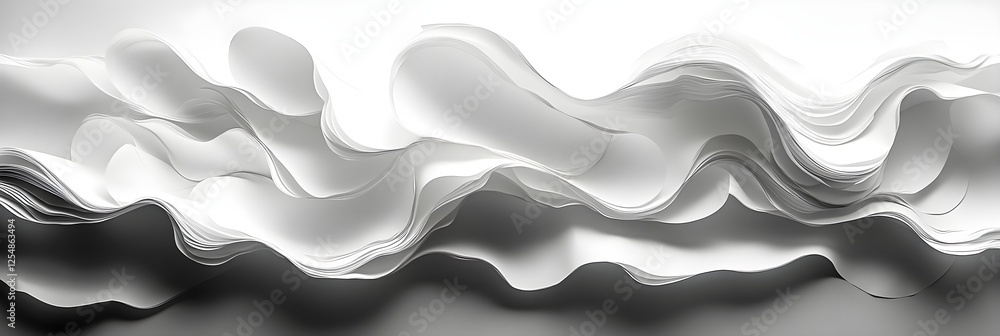 Fototapeta premium A monochromatic background with subtle overlapping paper textures.