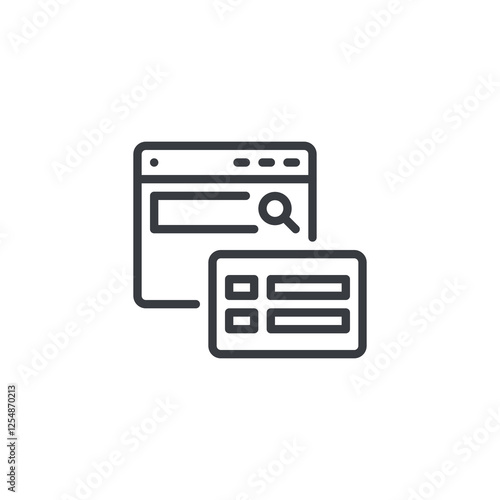 Featured Snippet line icon