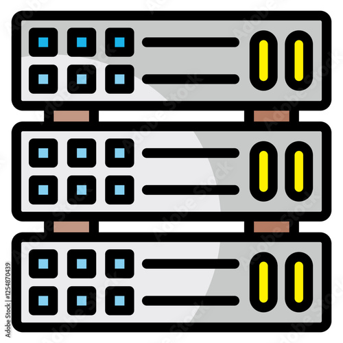 Server  Icon Element For Design