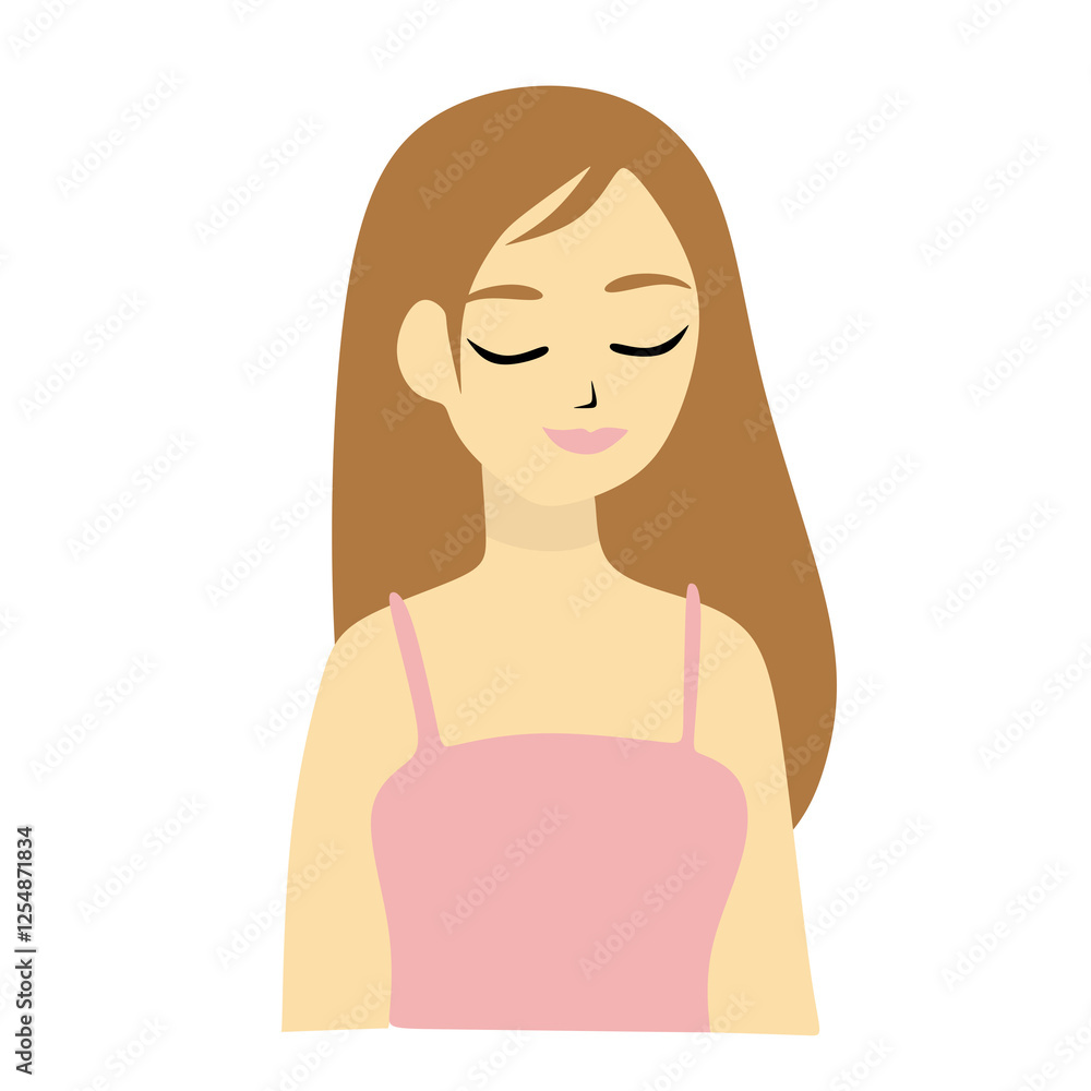 beautiful and confident woman vector illustration beautiful and confident woman vector illustration