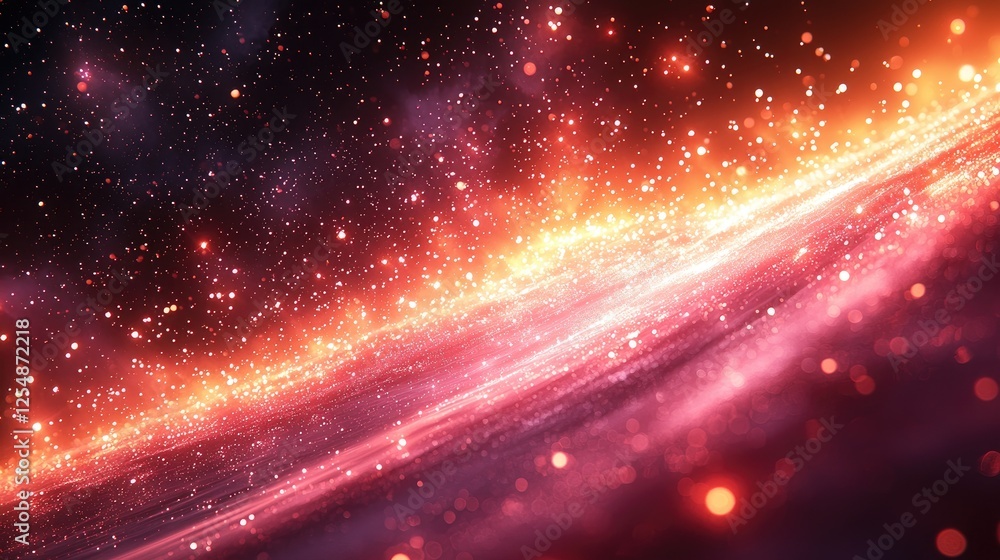 Vibrant cosmic scene showcasing a swirling galaxy with sparkling stars and luminous colors Vibrant cosmic scene showcasing a swirling galaxy with sparkling stars and luminous colors