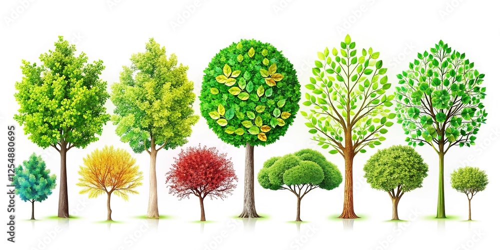 Fototapeta premium Lush Green Landscape: Eco-Conscious Tree Planting Initiative