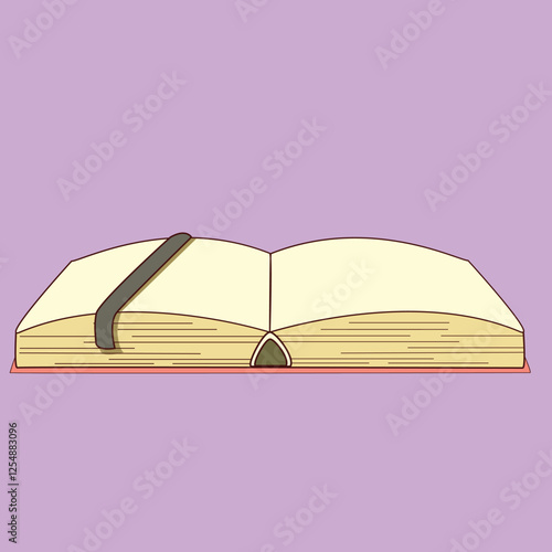 open book with bookmark