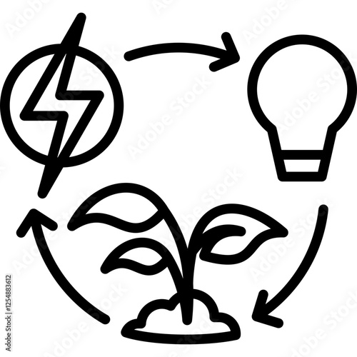 Clean Energy line icon