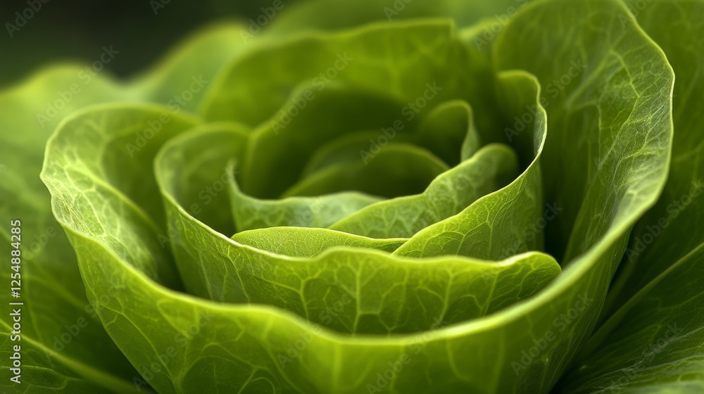 Obraz premium 19.The Benefits of Growing Your Own Butter Lettuce. (Butter lettuce) A Leaf with Many Names