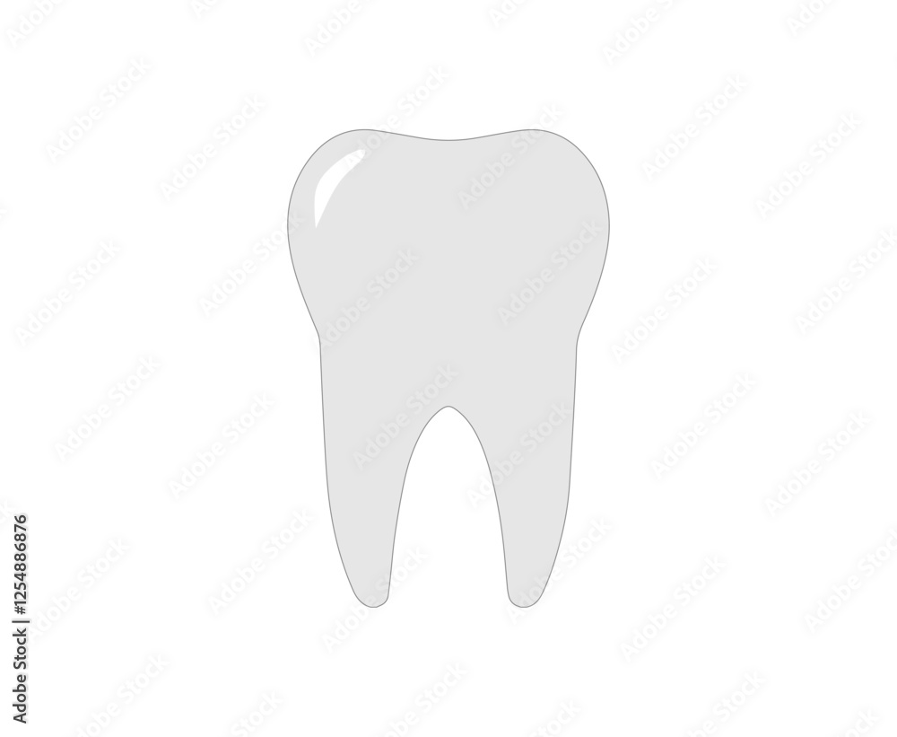 a tooth on a white background a tooth on a white background