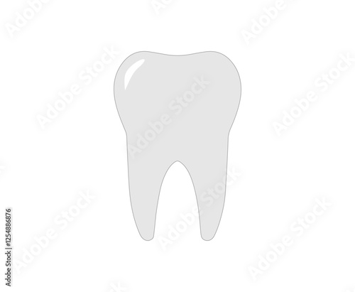 a tooth on a white background