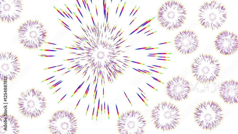 Fototapeta premium Stunning Fireworks Backdrop