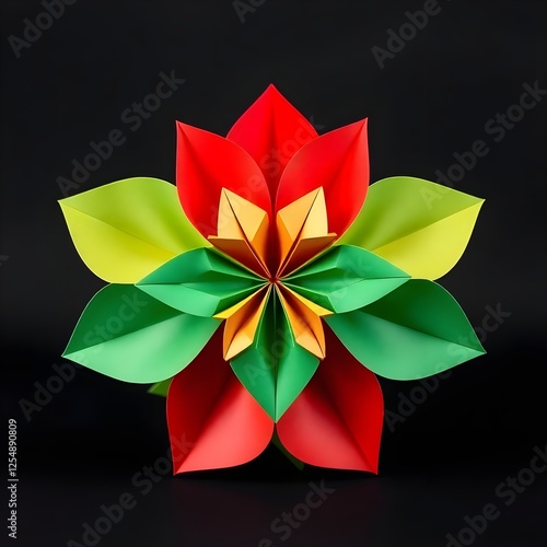 This photos red colors and back side black and green and white 