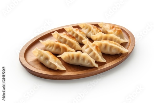 Dumpling food white background xiaolongbao. photo