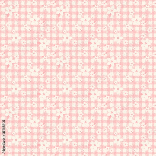 Pink floral background and pattern