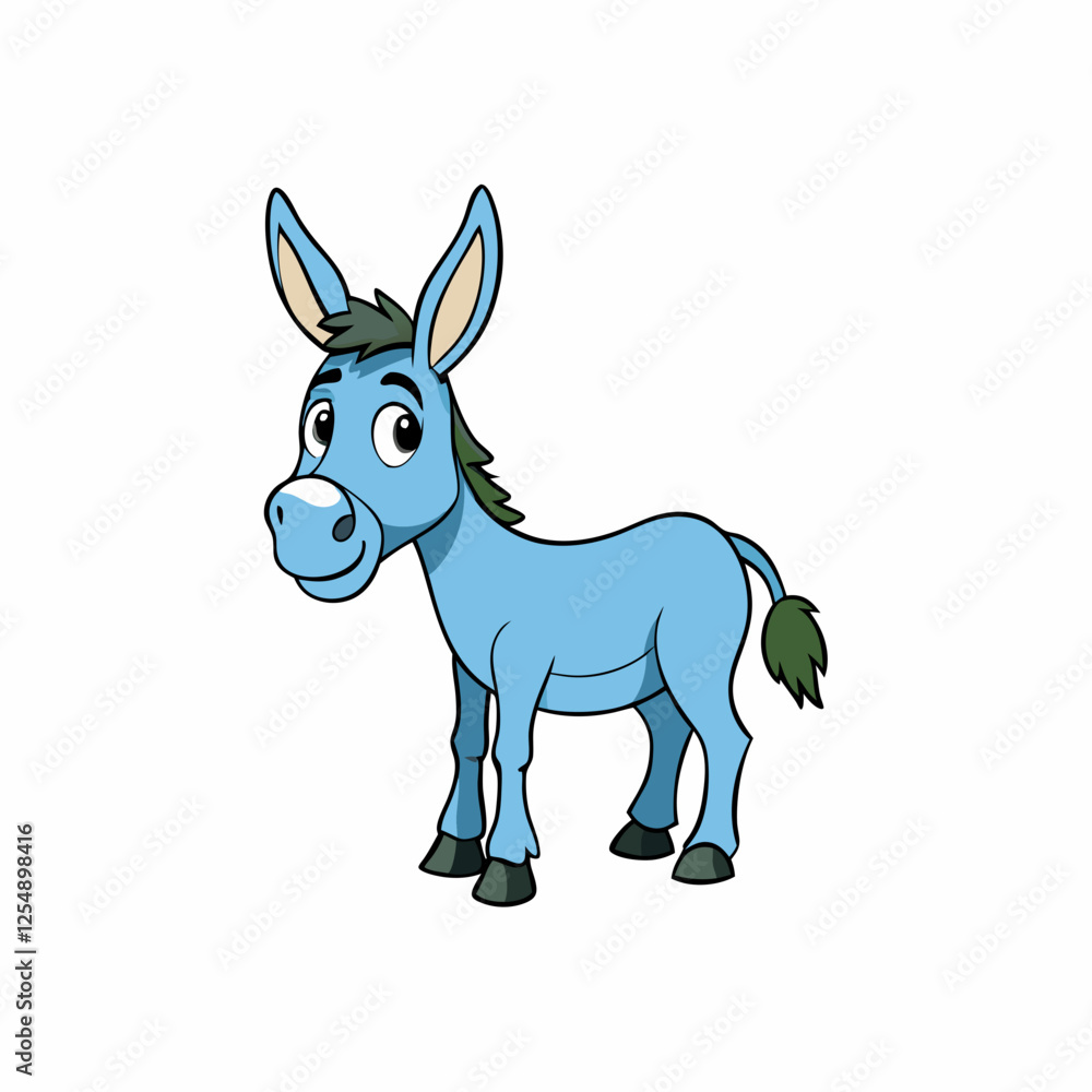 donkey animal cartoon vector donkey animal cartoon vector