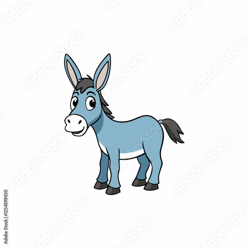 donkey animal cartoon vector
