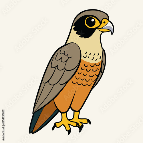 vector illustration of a falcon 