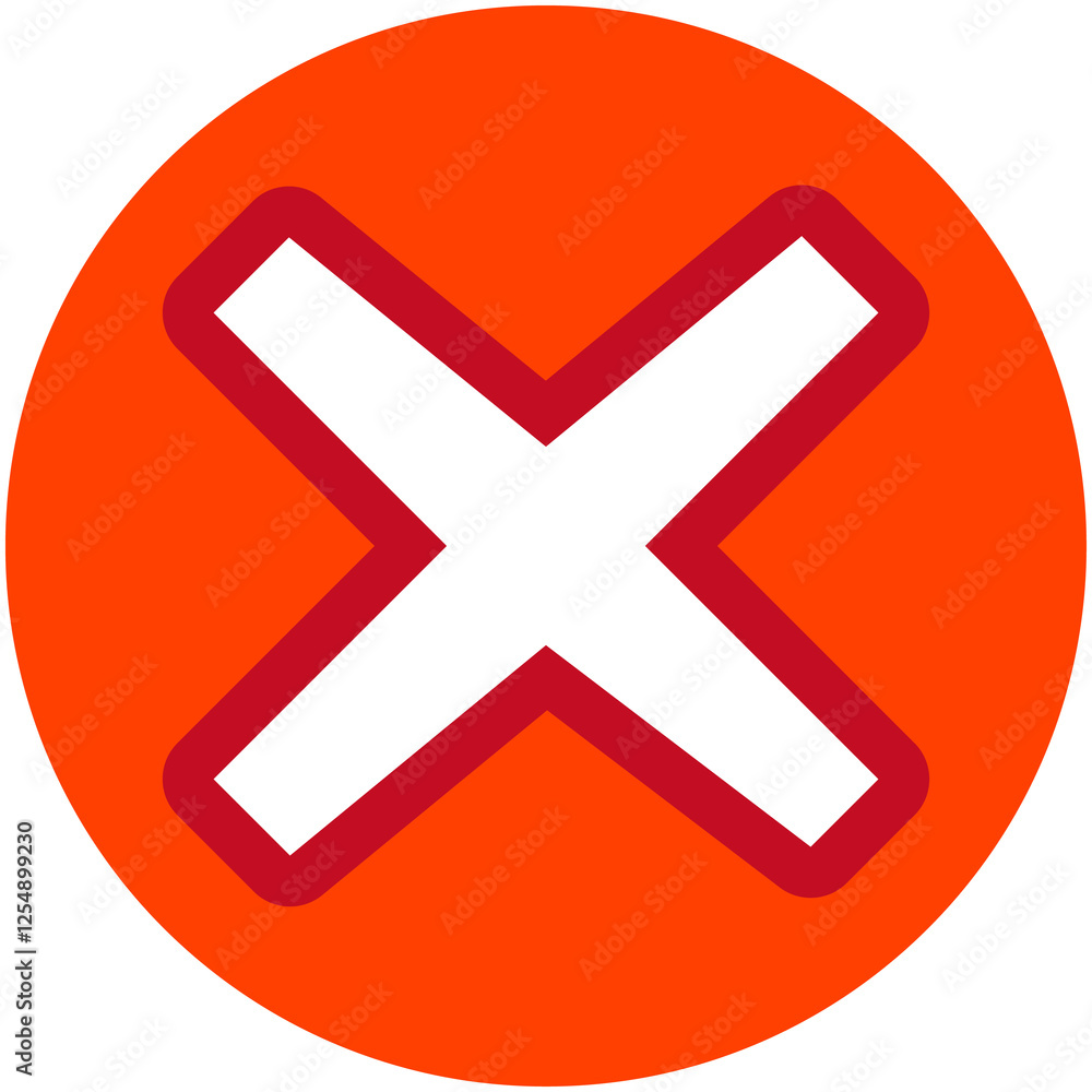 Cross Sign X icon Cross Sign X icon