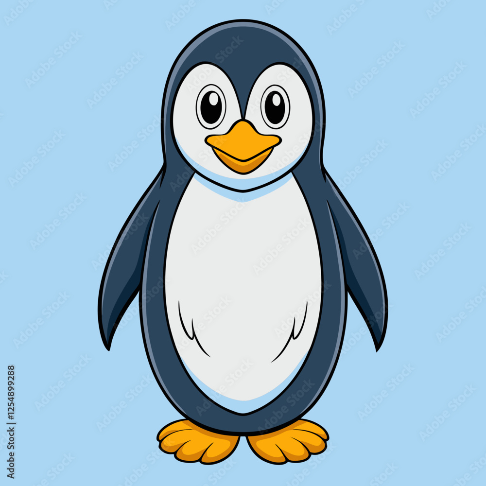 Obraz premium penguin vector illustration