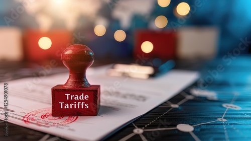 Close-up of a stack of documents with 