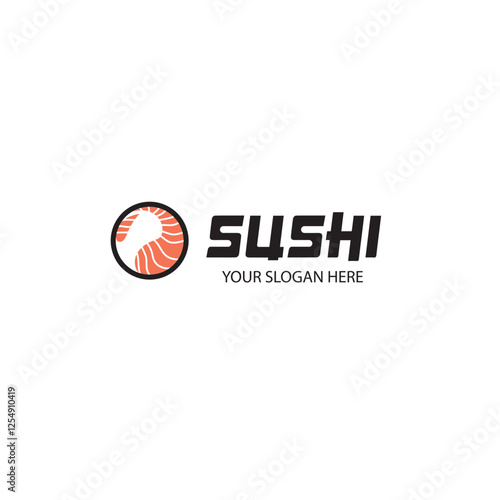 Sushi Logo Japanese Food Sushi Seafood Vector Japanese Cuisine Product Brand Design Template Icon