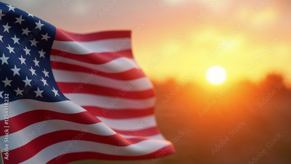Obraz premium American flag backdrop