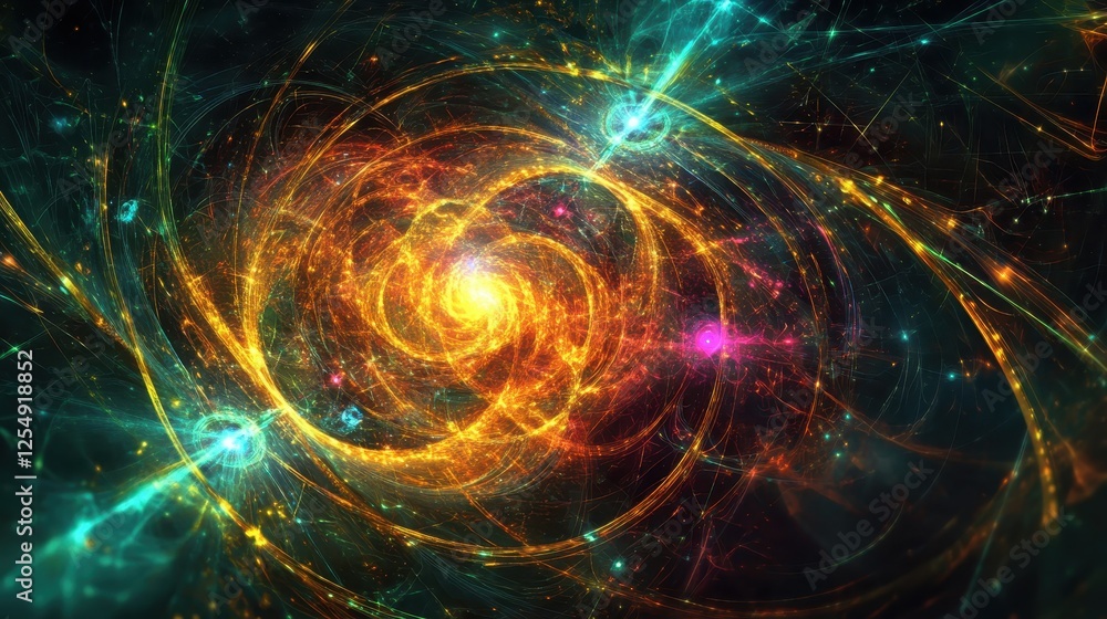 Abstract Quantum Mechanics Digital Art Visualization Abstract Quantum Mechanics Digital Art Visualization