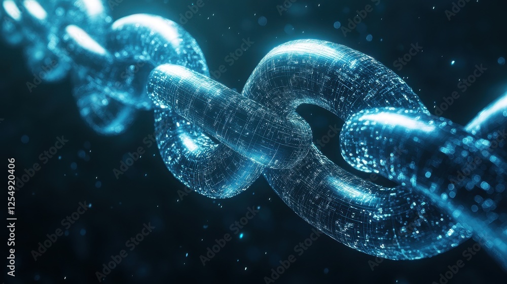 Glowing Blockchain Network Inspired Visual Glowing Blockchain Network Inspired Visual