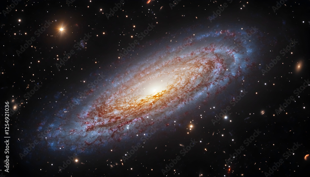 Fototapeta premium Realistic galaxy background