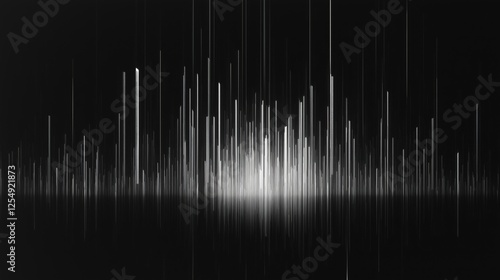 Abstract digital graph with clean lines and gradient lighting, embodying modern minimalism and professional clarity.