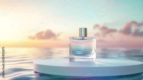 product advertising video of a perfume bottle
