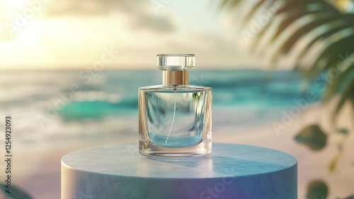 product advertising video of a perfume bottle