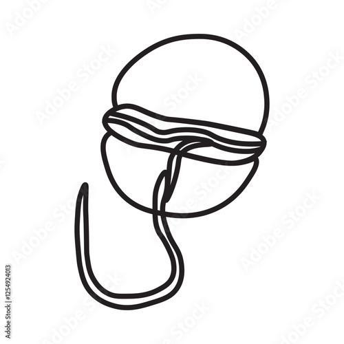 Pfiesteria piscicida dinoflagellates line icon