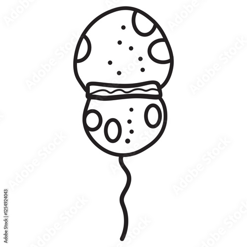 Symbiodinium dinoflagellates line icon