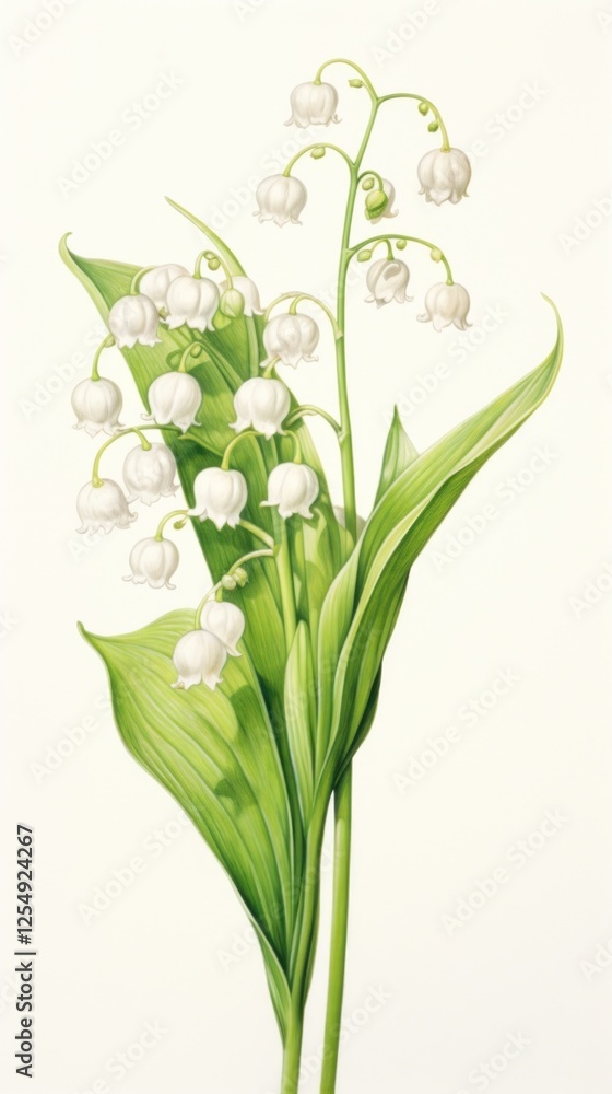 Obraz premium Flower illustration botanical drawing.