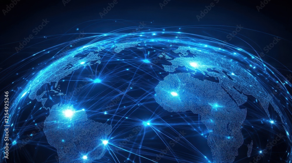 Global Internet Connectivity Concept in Abstract Design Global Internet Connectivity Concept in Abstract Design