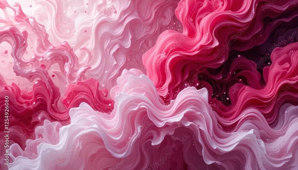 Fototapeta premium Abstract paint background with pink forming a modern pattern