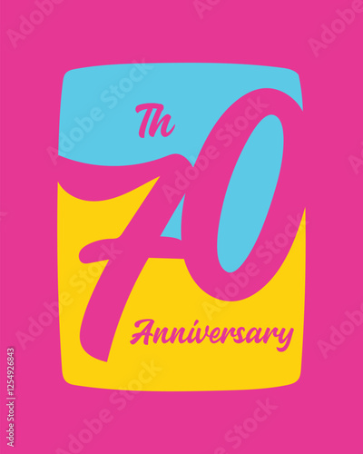 70th Anniversary Logo Template