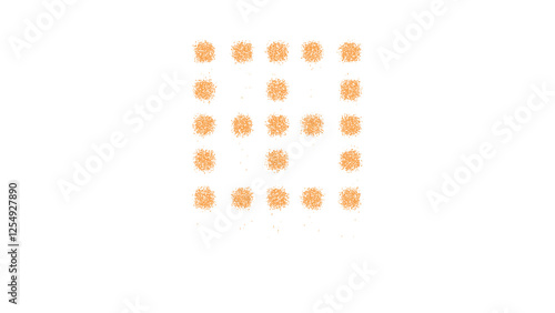 Canvas Print Icon border none is made of yellow grains of sand