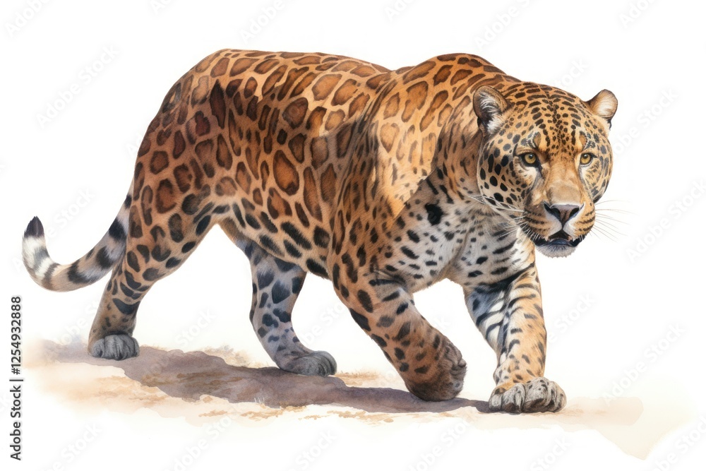 Naklejka premium Wildlife leopard animal mammal.