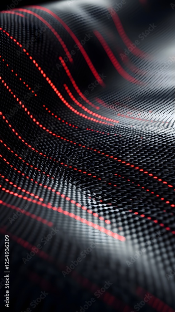 Obraz premium A close-up of the woven carbon fiber fabric 