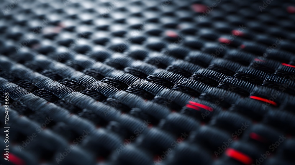 Fototapeta premium A close-up of the woven carbon fiber fabric 