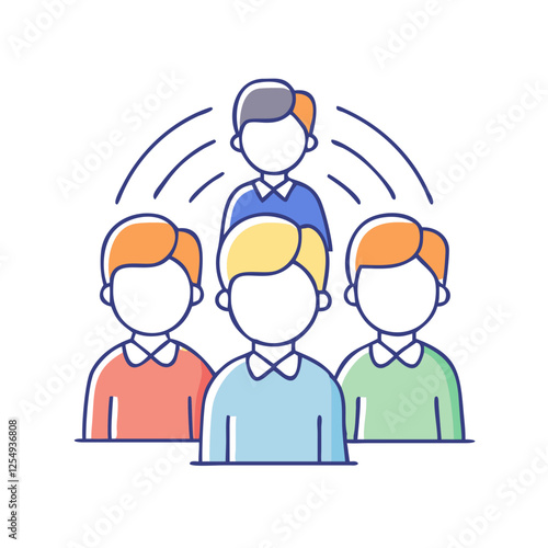 group of people icon, group of people vector illustration-simple illustration of group of people, perfect for group of people logos and icons